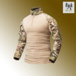 Takticka Majica Polo dug rukav maskirna