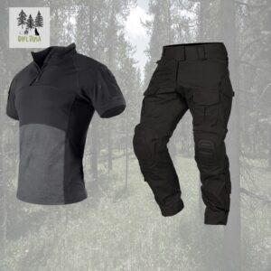 Army letnji  komplet combo pantalone I majica crni