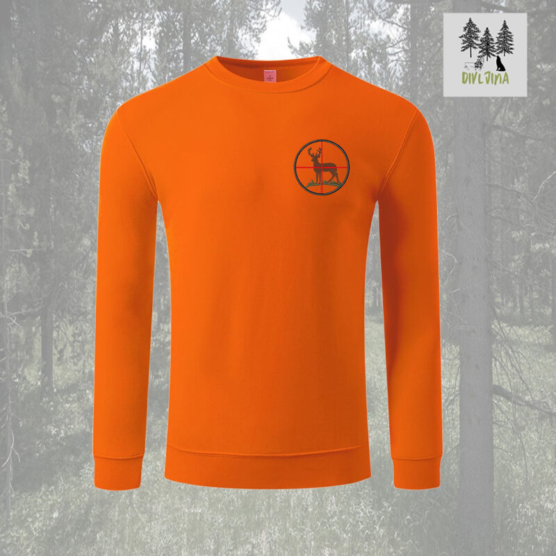 Lovački duks sa vezom Jelen – fluo