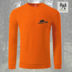 Lovački duks sa vezom divlja svinja – fluo