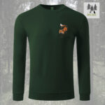 Lovački duks sa vezom Lisica – zeleni