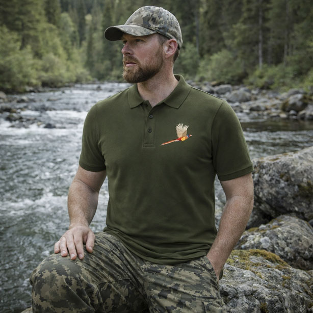 Lovačka Polo majica Fazan