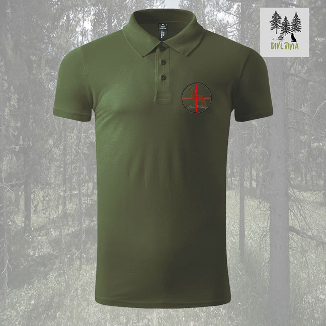 Lovačka Polo majica jelen meta