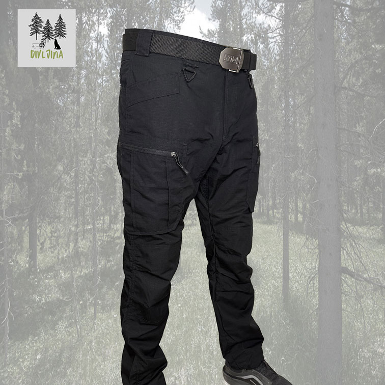 Taktičke pantalone Ripstop - crne