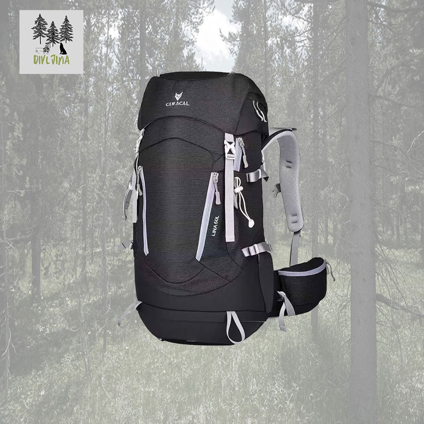 Planinarski ranac Caracal Line 50L crni