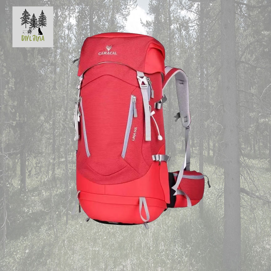 Planinarski ranac Caracal Line 50L crveni